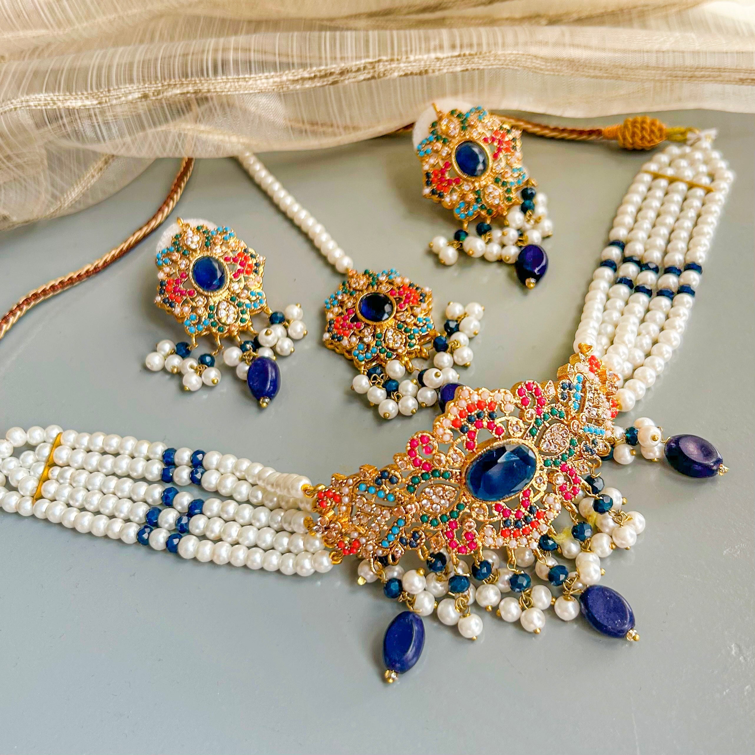 Moti-e-Chamak Choker Set – CS-52