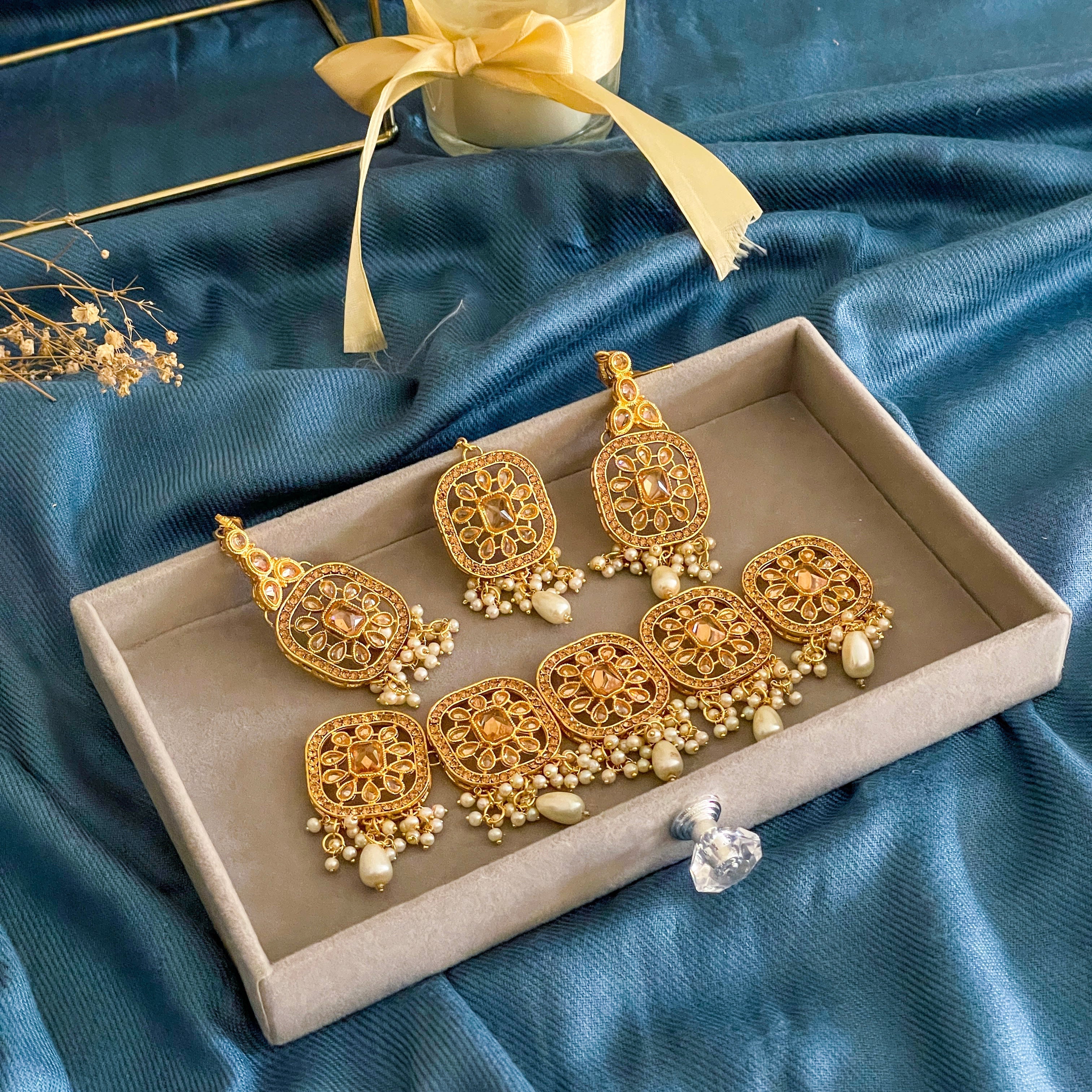 Heer-e-Moti Necklace Set – S-47