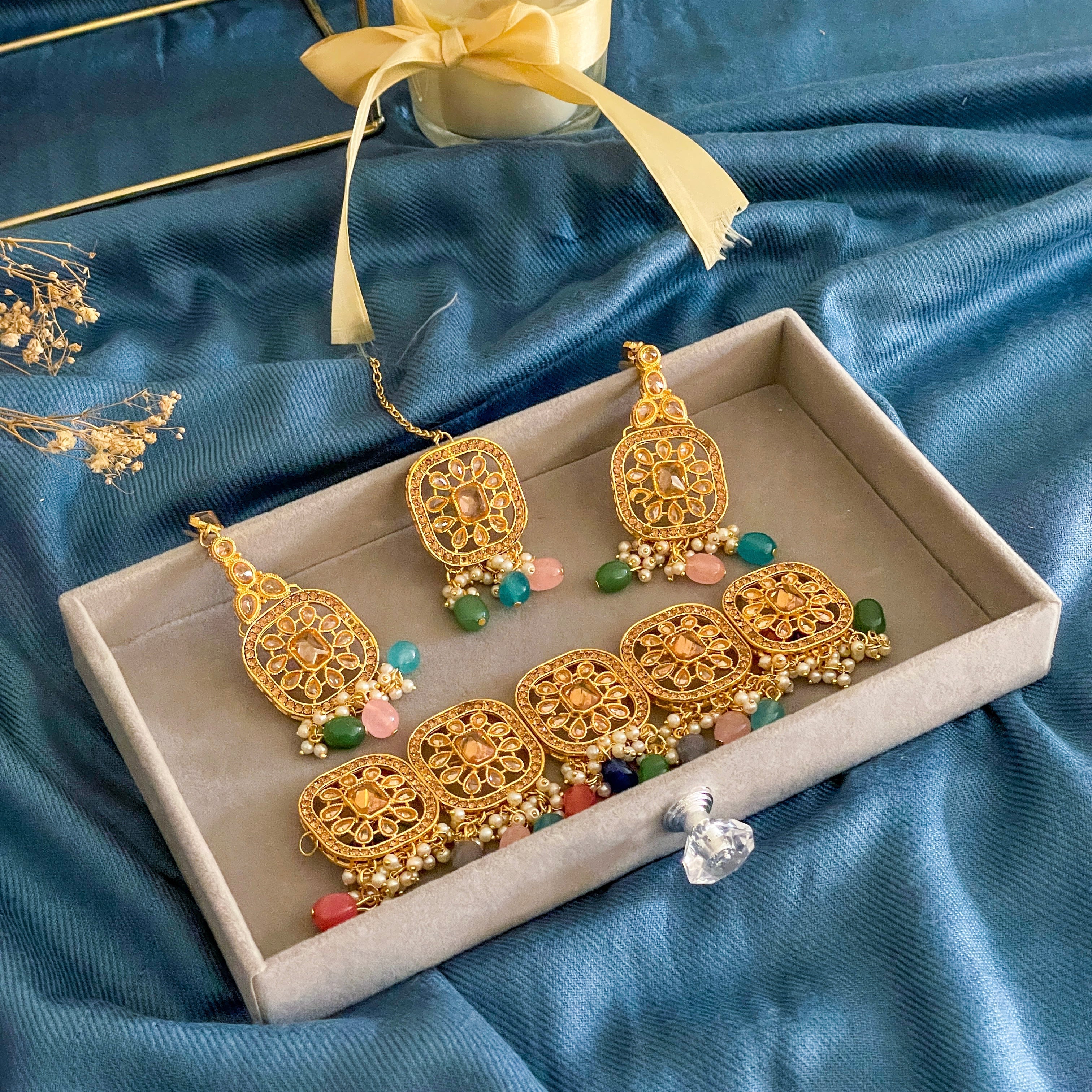 Heer-e-Moti Necklace Set – S-47