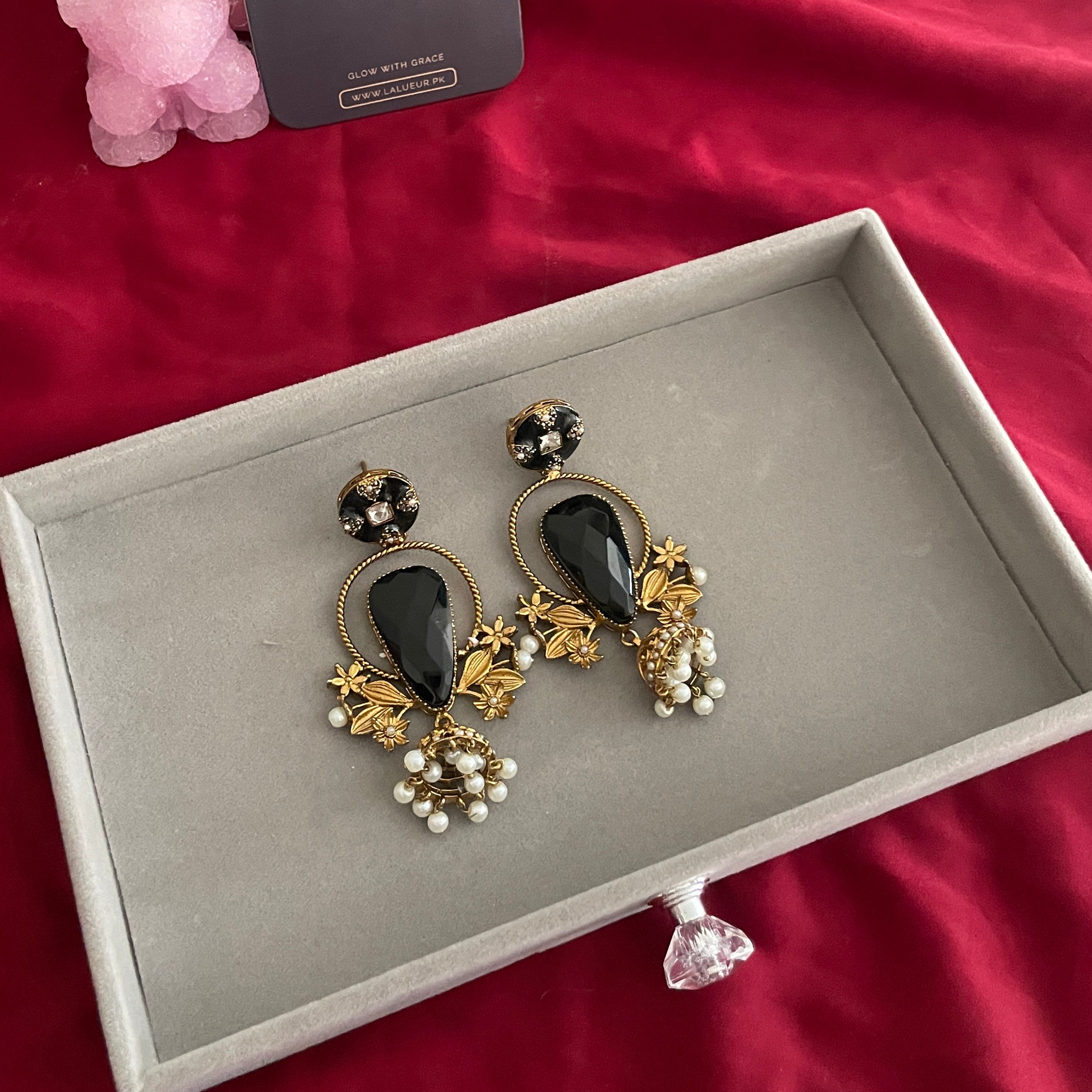 Zahra Crush Droplet Earrings - ER-65